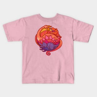 Dino Rainbow 2 Kids T-Shirt